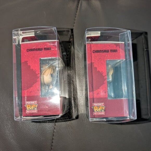 NEW Set 2 Funko Pocket POP Keychain Crunchy Roll Vinyl Chainsaw Man Figure Denji - Picture 7 of 9